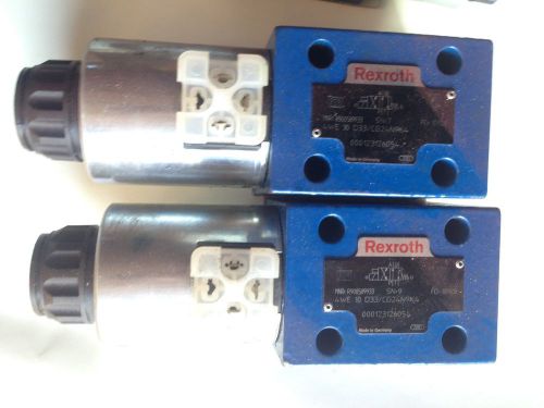 NEW REXROTH R900589933 Hydraulic Directional Valve 4WE10D33/CG24N9K4 LOT OF 2PCS
