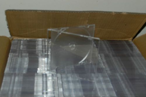 215 Slimline All Clear Plastic CD / DVD / CD ROM Jewel Cases