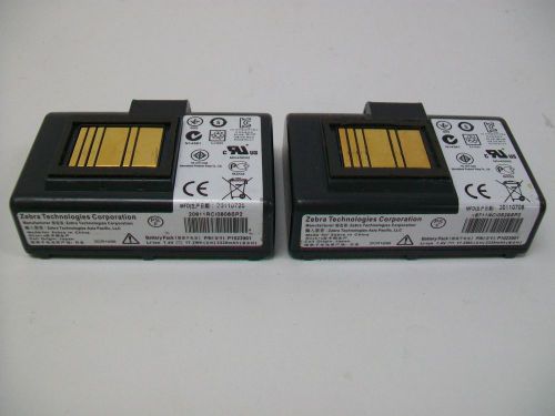 Lot of 2 - Zebra Battery Pack P1023901 Li-ion 7.4V