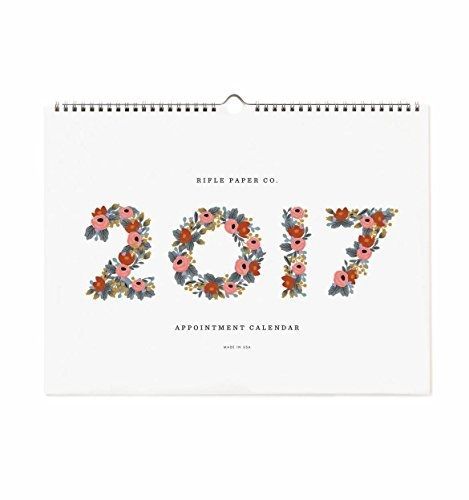 Rifle Paper C0 Rifle Paper Co 2017 Wall Calendar (Appointment Calendar,