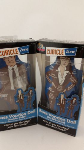 Voodoo Doll Boss Office Double Sided Male Female Cubicle Zone Board Dudes Lot 2
