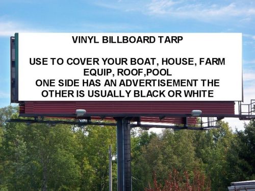 BILLBOARD TARPS Lot of (2) 12&#039; X 25&#039; &amp; 10&#039; X 20&#039; PICK UP ONLY! New Jersey 08080