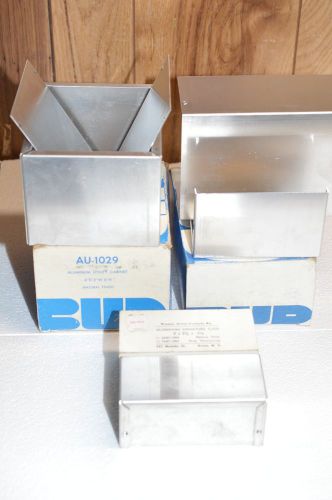LOT 3 BUD Aluminum Electronics Enclosure Project Box Case Metal Utility Cabinet