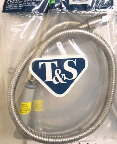 T&amp;s brass b-0044-h - 44&#034; flexible stainless steel hose (free shipping) for sale