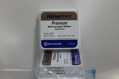 4 - Fisher Scientific 12-544-7 Fisherfinest Premium Superfrost Microscope Slides