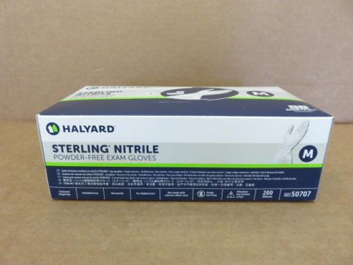 Halyard Sterling Nitrile Powder-Free Exam Gloves 50707- Medium 200 Qty. Gloves