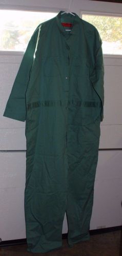 RED KAP INDURA FIRE RESISTANT 4X REG OVERALLS...HEAVY DUTY GREEN INDUSTRIAL WORK