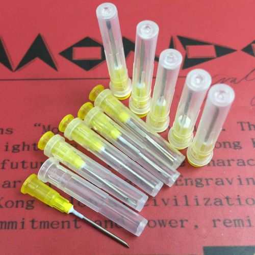 100Pcs Hypodermic Needles 16*38 For pet Use Veterinary Needles Disposable Yellow