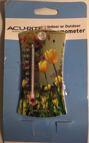 Thermometer, indoor or outdoor, 0 to 120f acu-rite suction cup window mount for sale