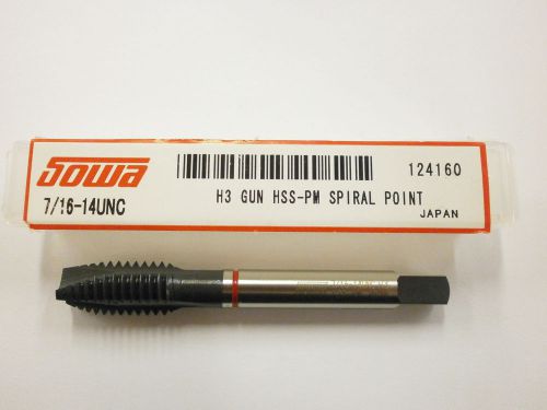 Sowa Tool 7/16-14 H3 Spiral Point Red Ring Tap CNC Style 48 HRC HSS 124-160 ST10