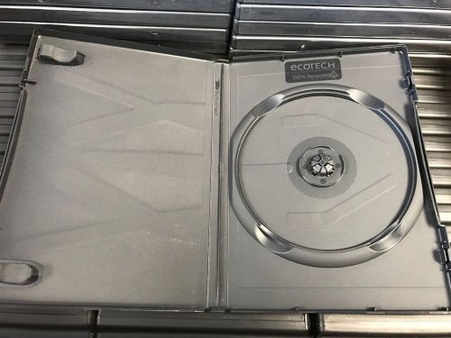 120 black single dvd cases empty original amaray 14mm standard size new for sale