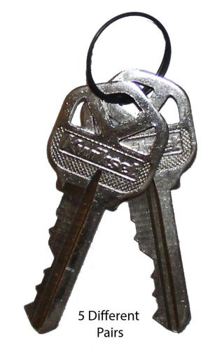 Kwikset Original Precut Keys (5 Different Pairs) 5 pin