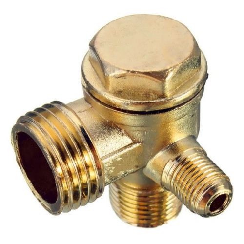 90 Degree Brass Copper Male Threaded Check Valve Connector Tool for Air Compress