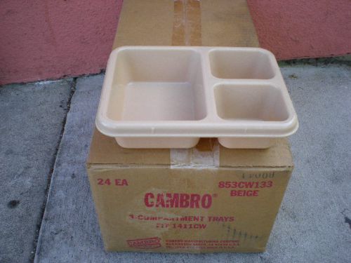 Cambro 853FCW133 Camwear Beige Insert Tray for Cambro 1411CW - 24/Case