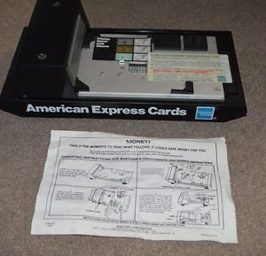 Bartizan Chargemate Manual Credit Card Imprinter American Express Amex Paperwork