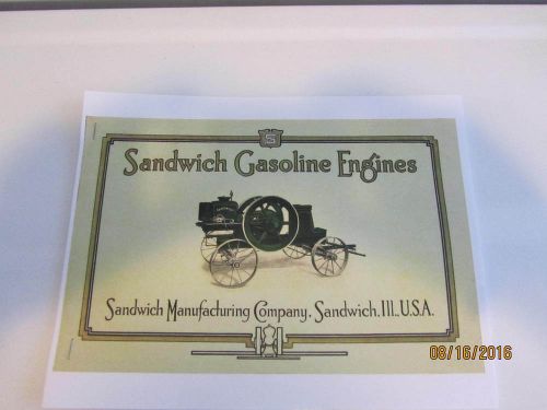 Sandwich Gasoline Engine Catalog Manual