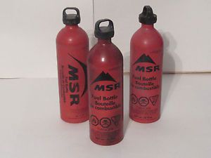 Chainsaw:  Aluminum Fuel Bottle- MSR - 30 fl. oz.  SET OF 3- Preowned