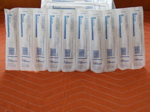 (10) 3ml Disposable Luer Slip Syringe With 22Gx3/4&#034; (19mm) Needle Veterinary Use