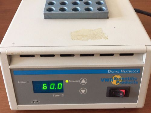 VWR Digital Heatblock I Dry Bath 949035 w/ 1 Block (20 x 1.5 / 2 mL). tested
