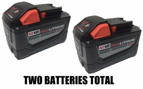 (QTY 2) MILWAUKEE M18 LITHIUM 9.0 BATTERY 48-11-1890 9.0AH Brand New Lith-Ion
