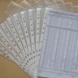 100 PCS 11-Hole Clear A4 Document Cover Binding Loose-Leaf Pocket New Arrival