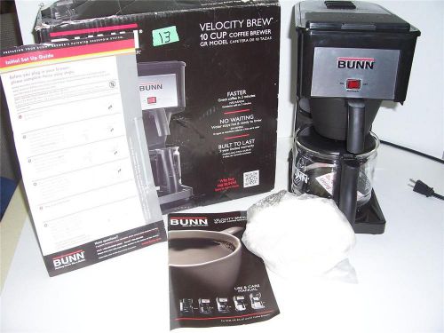 BUNN GRX-B VELOCITY BREW 10 CUP COFFEE MAKER #70  Slightly Used
