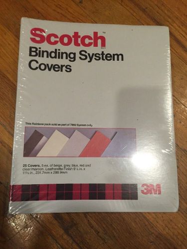 Scotch Binding System Covers Rainbow Pk 25 Covers 9 1/8 x 11 3/8&#034; NEW! 7890