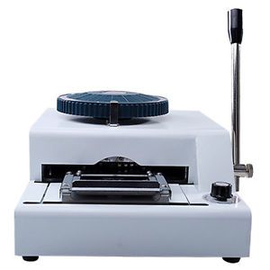 72 character pvc manual vip credit card embossing machine embosser dt for sale