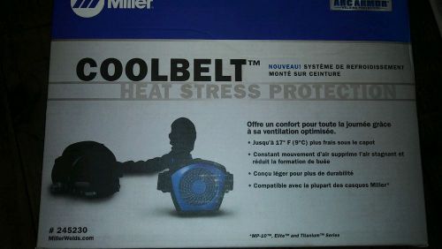 MILLER COOLBELT 245230 DOES NOT WORK PROPERLY with battery 245237 Never used