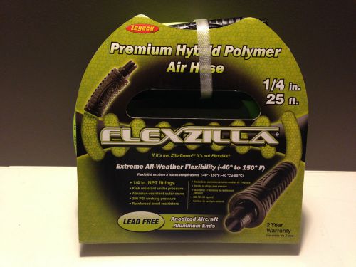 New legacy flexzilla hfz1425ywz premium hybrid polymer air hose - 1/4&#034;x 25&#039; for sale