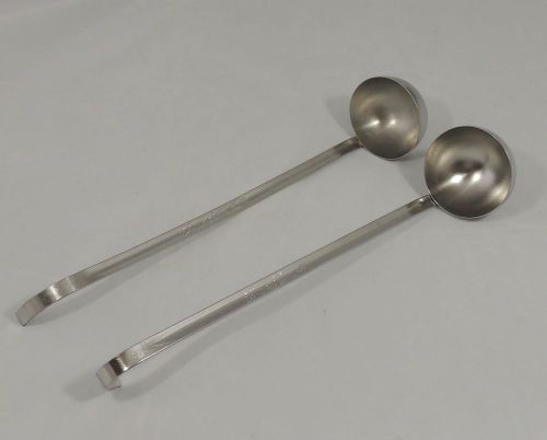 2 Vollrath USA 2 Ounce Stainless Steel 58620 Restaurant Ladles EUC