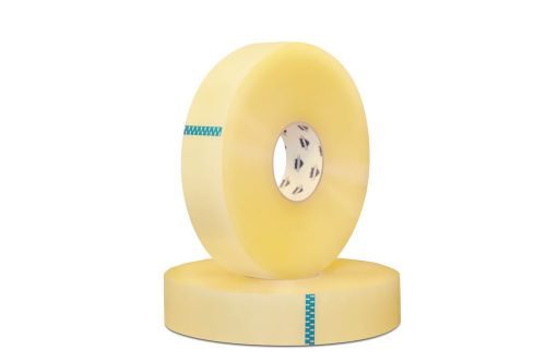 2&#034; x 1000 yards clear machine grade box carton sealing tape ( 12 rolls ) 2 mil for sale