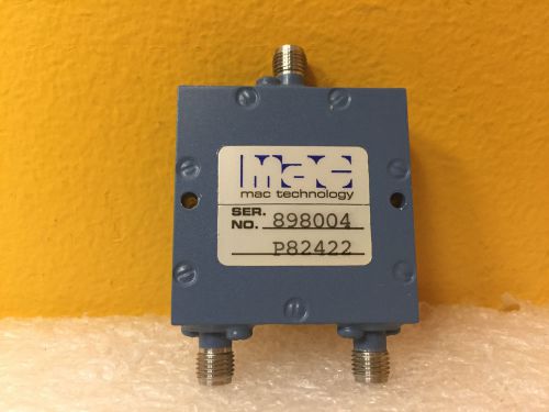 MAC Technology P82422, 3 to 5 GHz, 20 dB, 1.30:1 VSWR, SMA (F) Coax Divider