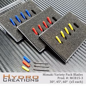 15 pc 30 45 60 degree Mimaki Cutting Plotter Vinyl Cutter Blade Knife Blades