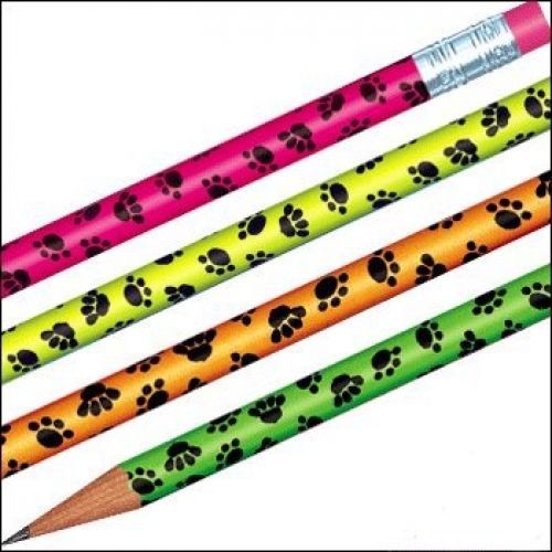 Tub Neon Paw Prints - 144 Per Set