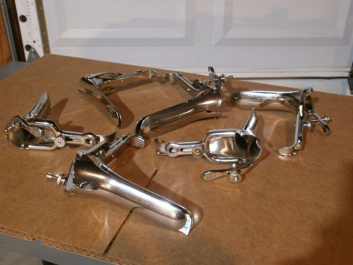 Lot of 6 Stainless Steel GRAVES Vaginal Speculum