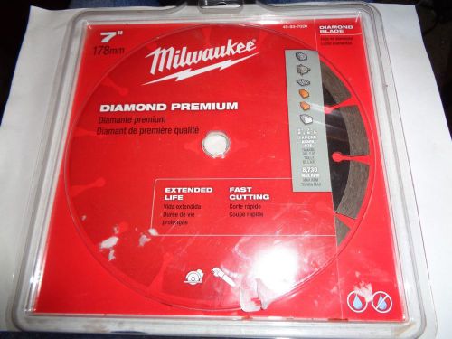 Milwaukee 49-93-7020 ,  7 in. Diamond Premium Segmented Saw Blade NOS