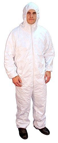 Buffalo Industries (68258) Hooded Microporous Disposable Coverall - Size XXXXL
