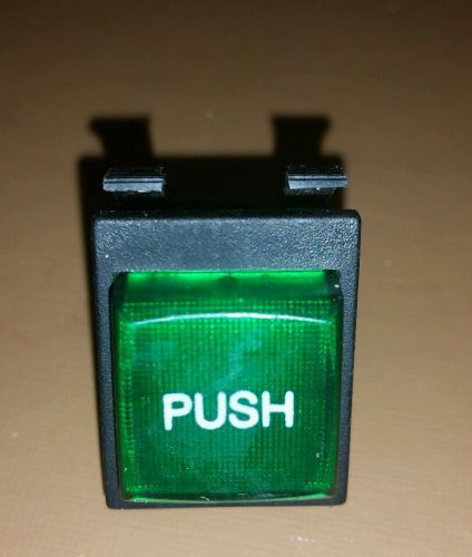 Bunn-o-matic Green push button switch 10A 250VAC, 1/4 HP125 VAC, WC002