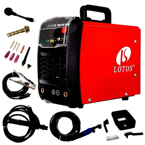 Lotos technology tig140 140 amp dc tig/stick welder, igbt, dual voltage, blue for sale