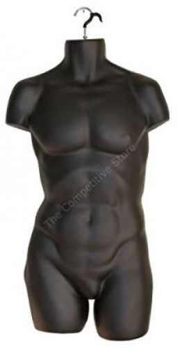 Male Torso Body Mannequin Form (Hips Long) - Great For Small And Medium Sizes -