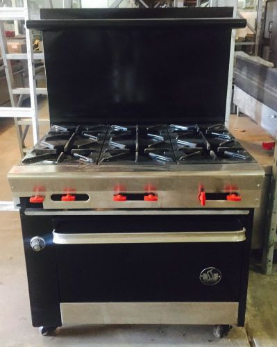 Commercial U.S Range 6 Burner Stove W/ Oven