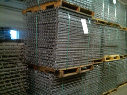 pallet rack wire decking used 42&#034; x 46&#034; wire decks $10.50