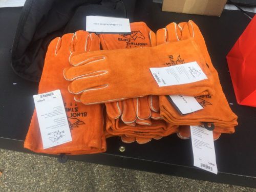 Black Stallion Standard Split Cowhide  Welding Gloves 110 Large Lot of 10
