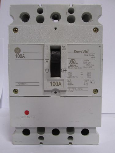 Fbv36te100r2 general electric record plus ge circuit breaker for sale