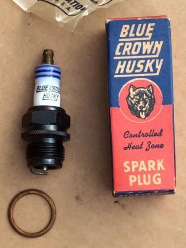NOS Blue Crown Spark Plugs no. 74COM I/C Champion 1-COM &amp; W-14 - AC 74-COM