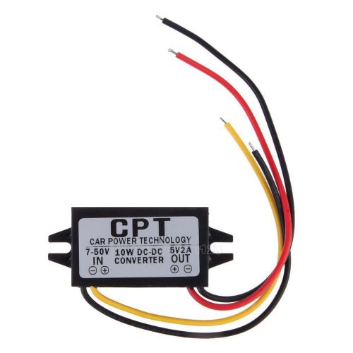 5.5X2.5DC 9V Male Converter CPT Car Power Step Down Regulator #Cu3