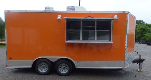 Concession trailer 8.5&#039; x 16&#039; orange - food event catering for sale