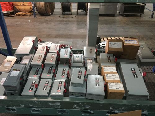 Lot of Siemens, Eaton, GE, Square D Disconnect Switches