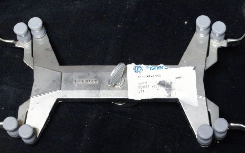 Fisher scientific * cast alloy-r * p/n:3361-4 * double buret holder clamp * new for sale